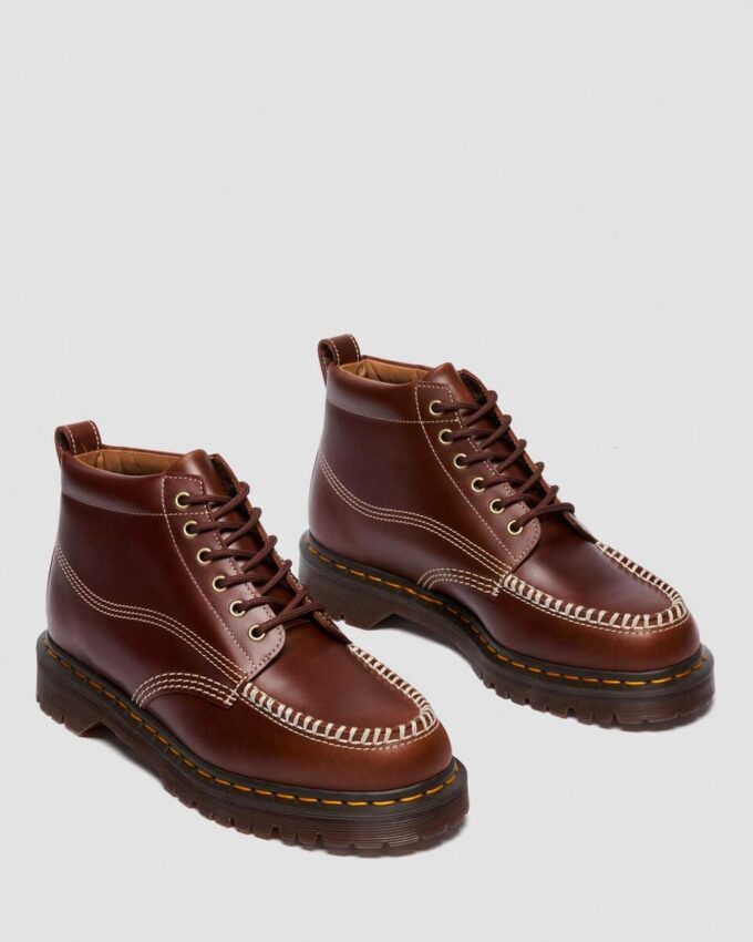 LOWELL CHUKKA Moc Toe Leather Ankle Boots