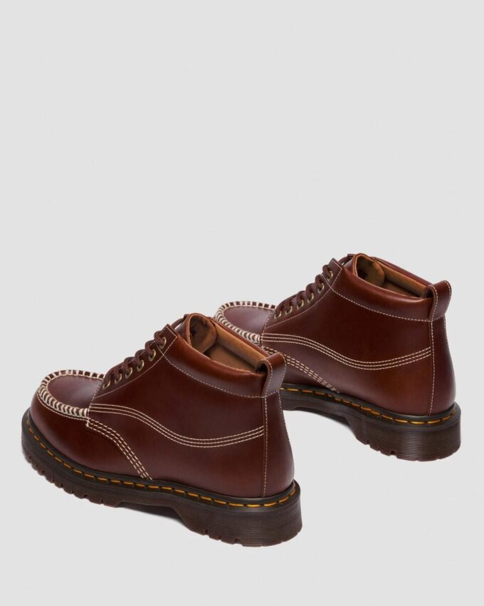 LOWELL CHUKKA Moc Toe Leather Ankle Boots