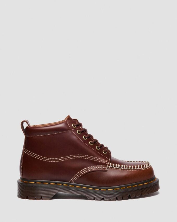 LOWELL CHUKKA Moc Toe Leather Ankle Boots