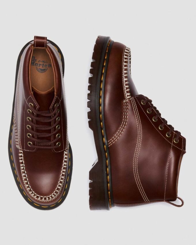 LOWELL CHUKKA Moc Toe Leather Ankle Boots