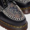 Lowell Leather & Jacquard Lace Up Moc Toe Shoes