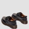 Lowell Leather & Jacquard Lace Up Moc Toe Shoes
