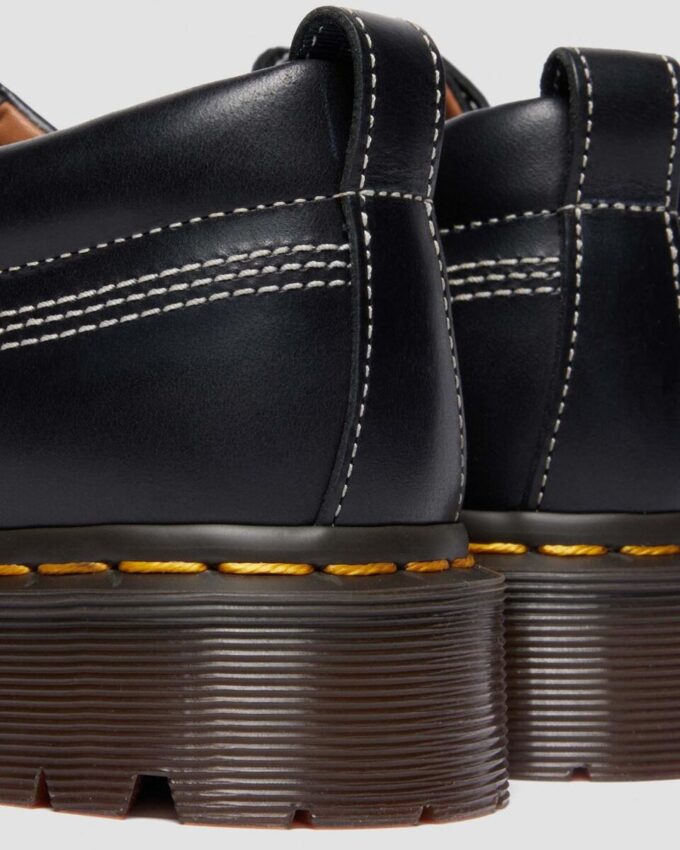 Lowell Leather & Jacquard Lace Up Moc Toe Shoes