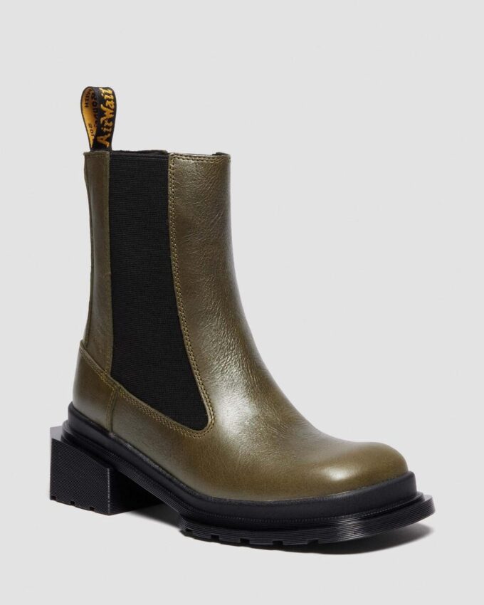 MAYBOLE CHELSEA Square Toe Leather Boots MAYBOLE CHELSEA Square Toe Leather Boots