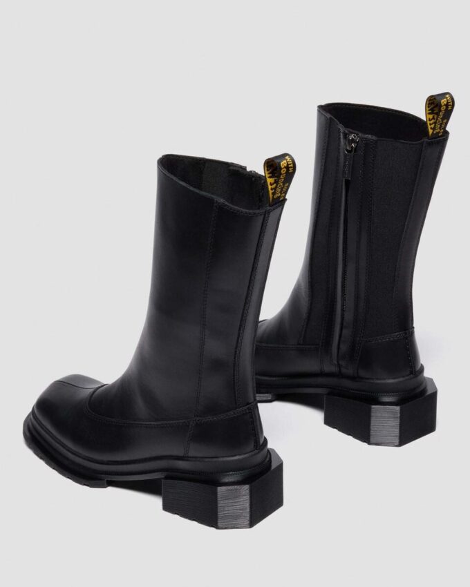 MAYBOLE HI Square Toe Leather Chelsea Boots