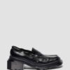MAYBOLE LOAFER Square Toe Ruched Leather Loafers