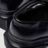 MAYBOLE LOAFER Square Toe Ruched Leather Loafers