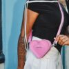 MINI HEART Heart Shaped Leather Bag