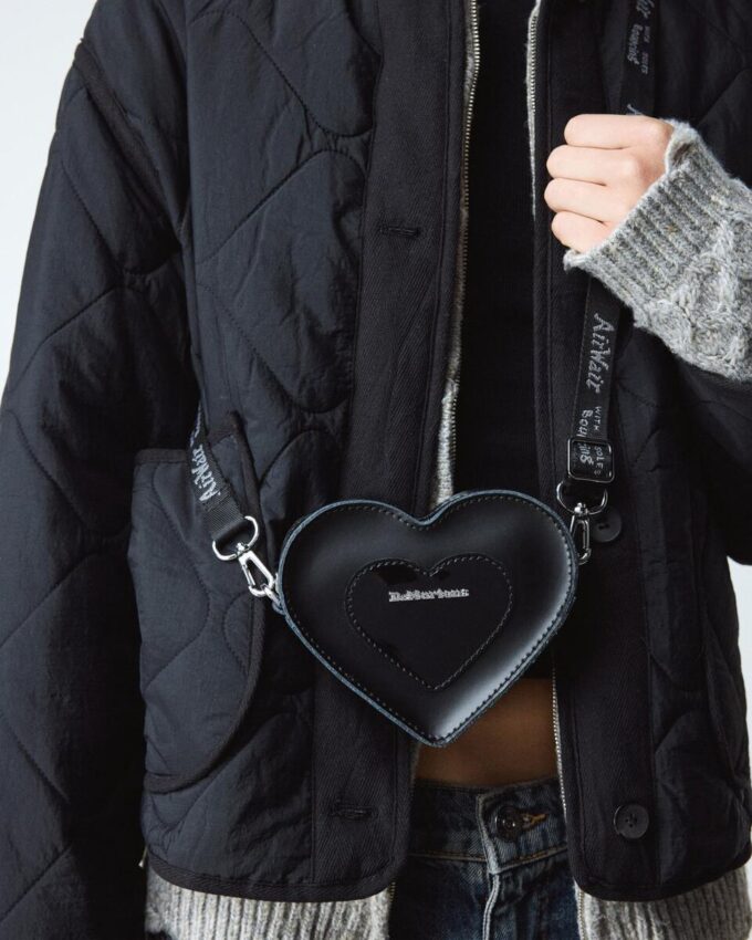Mini Heart Kiev & Patent Leather Bag