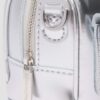 Mini Top Handle Bag Silver Patent Leather Bag