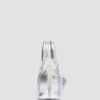 Mini Top Handle Bag Silver Patent Leather Bag