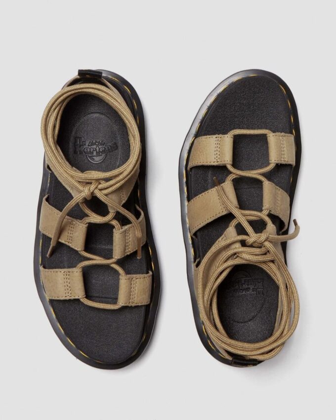 Nartilla Tumbled Nubuck Leather Gladiator Sandals