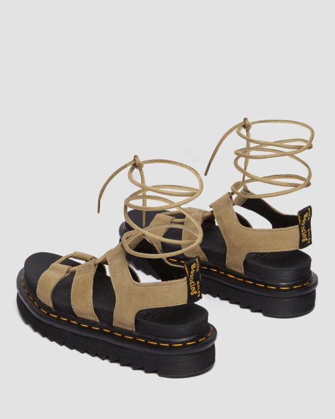 Nartilla Tumbled Nubuck Leather Gladiator Sandals
