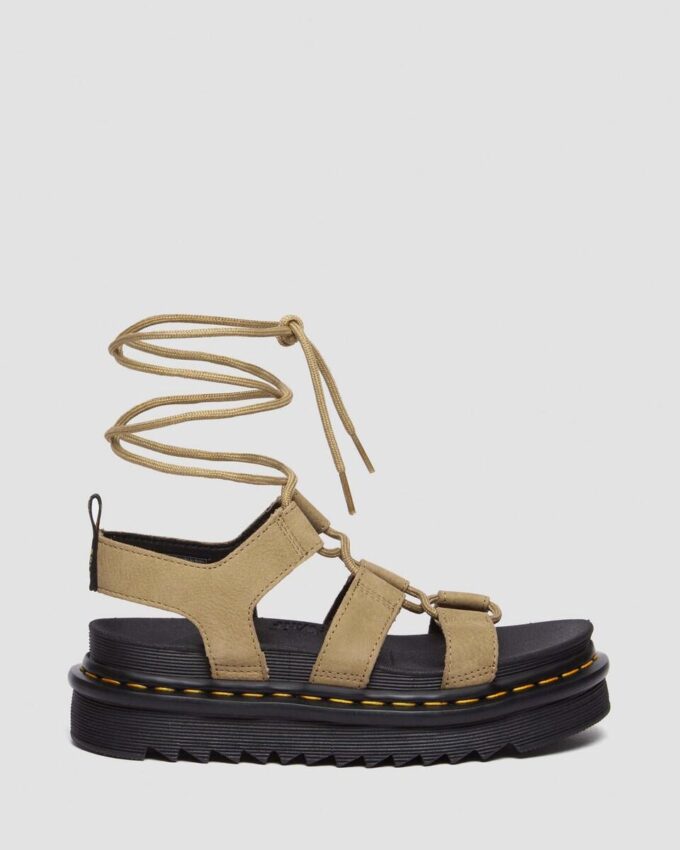 Nartilla Tumbled Nubuck Leather Gladiator Sandals