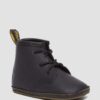 Newborn 1460 Auburn Leather Booties