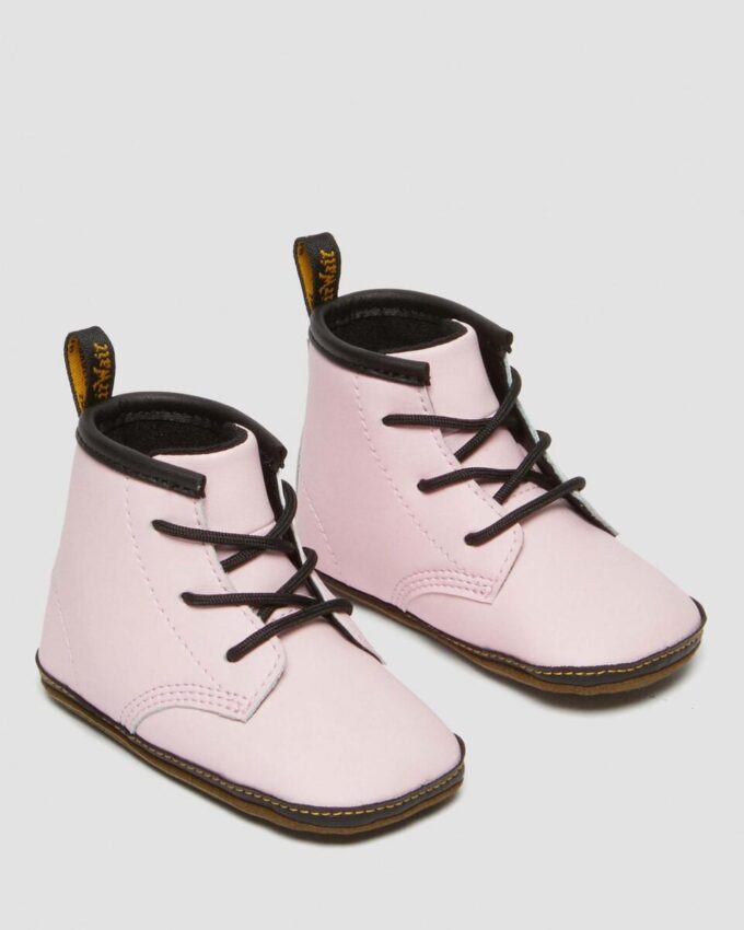 Newborn 1460 Auburn Leather Booties