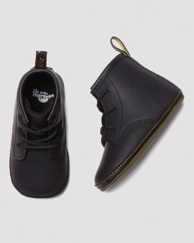 Newborn 1460 Auburn Leather Booties