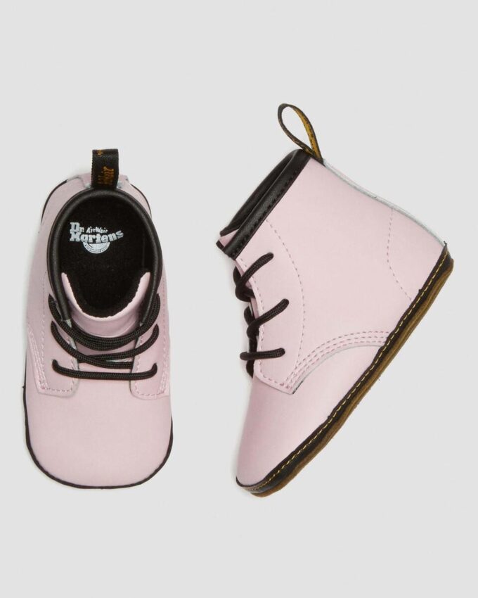 Newborn 1460 Auburn Leather Booties