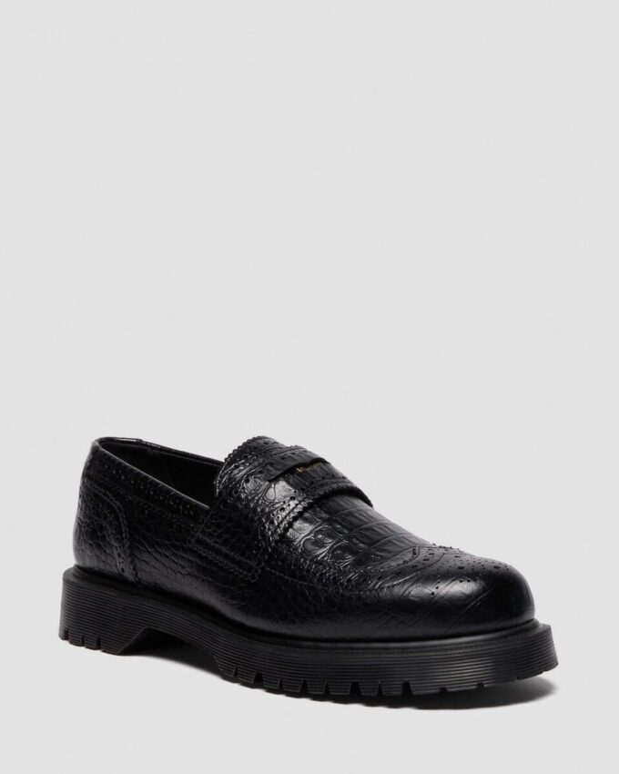 PENTON BROGUE Emboss Leather Loafers PENTON BROGUE Emboss Leather Loafers