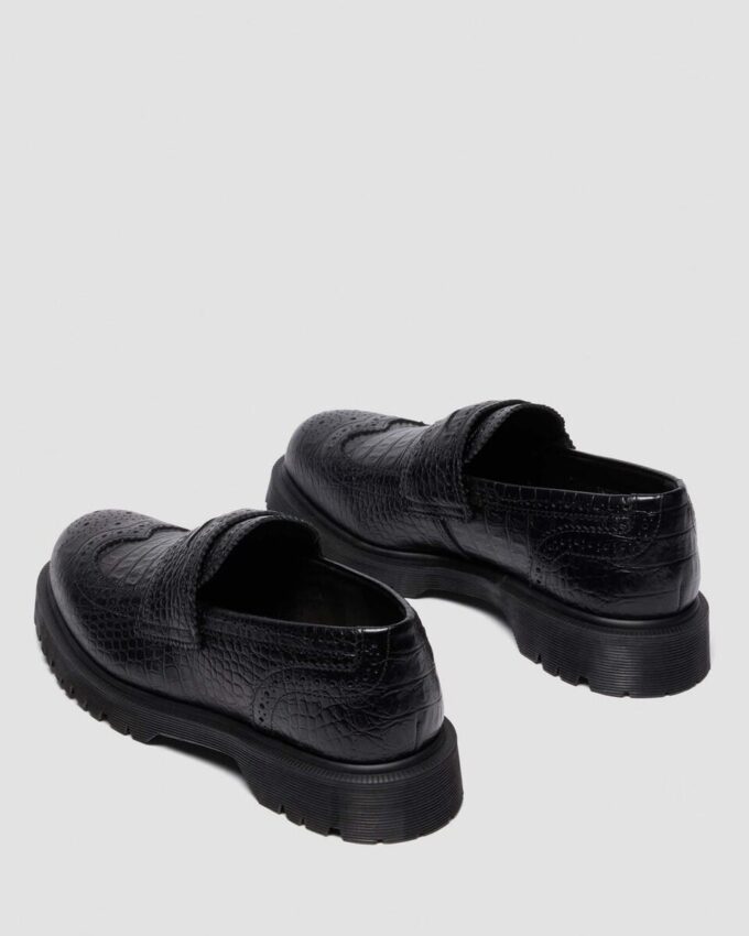 PENTON BROGUE Emboss Leather Loafers PENTON BROGUE Emboss Leather Loafers