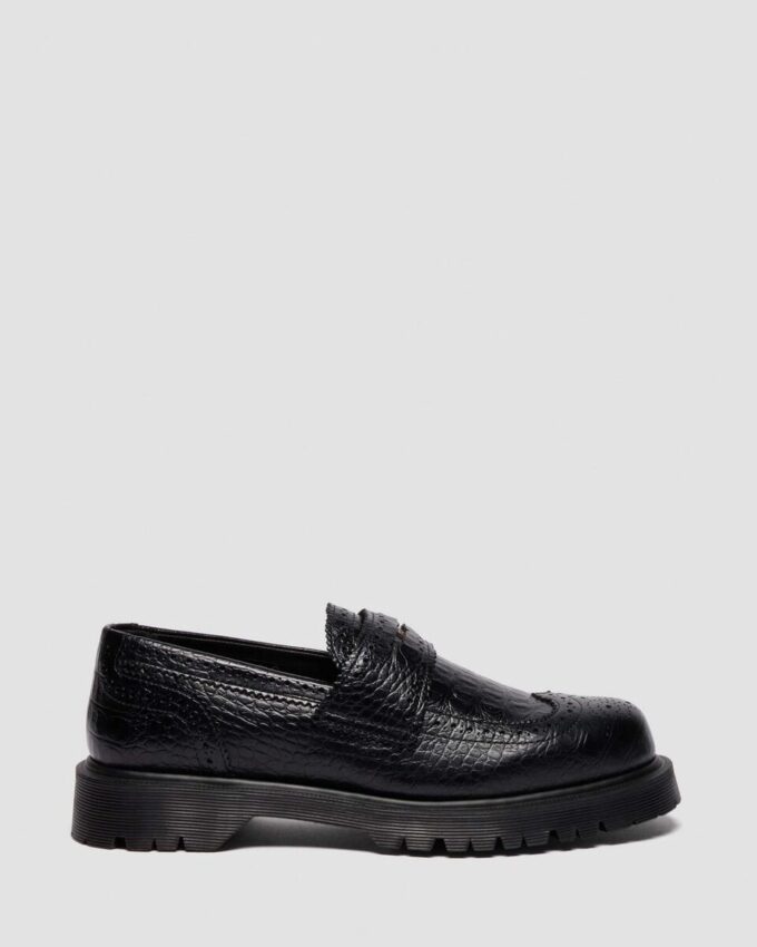 PENTON BROGUE Emboss Leather Loafers PENTON BROGUE Emboss Leather Loafers