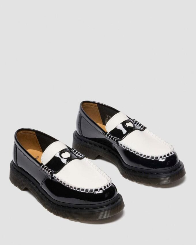 Penton Heart Two-Tone Arcadia Rub Off Leather Loafers