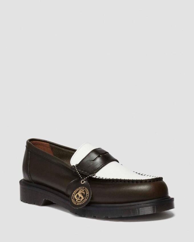 Penton Made In England Two-Tone Leather Loafers Penton Made In England Two-Tone Leather Loafers