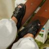 Raine Slide Athena Leather Sandals