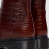 REJENA Croc Emboss Leather Boots