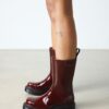 Rejena Lacquered Leather Boots