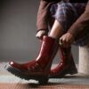 Rejena Lacquered Leather Boots