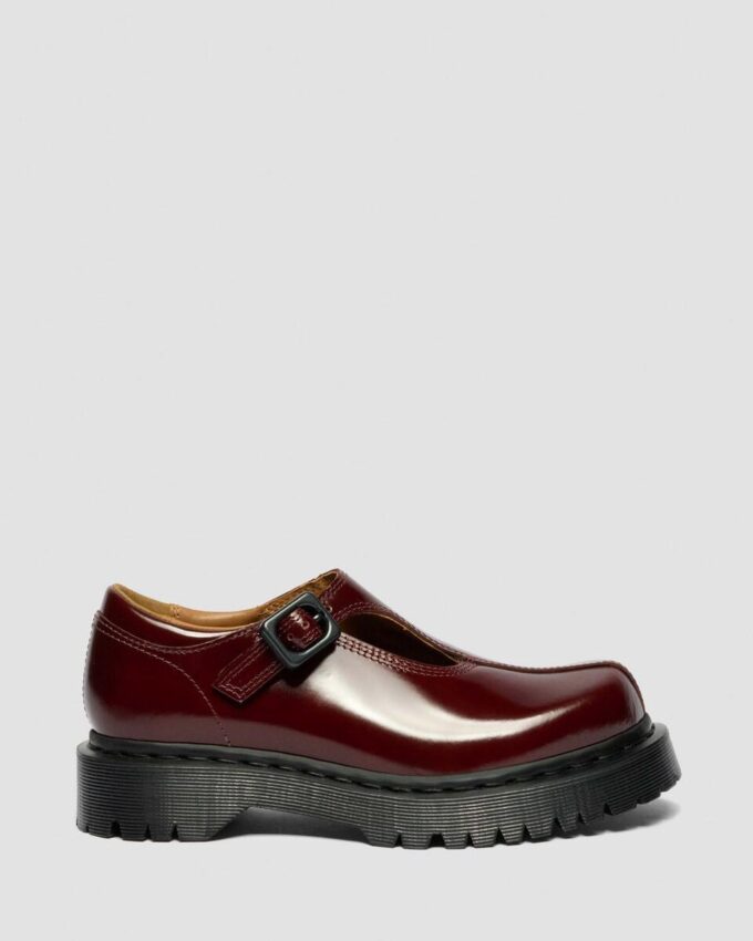 Rejena Mary Jane Lacquered Leather Shoes