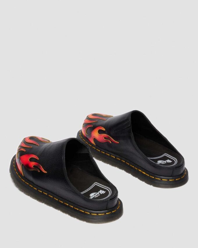 San Flame Leather Mules