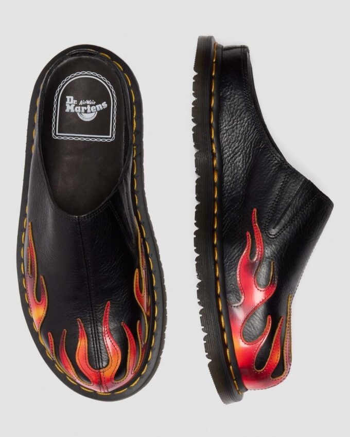 San Flame Leather Mules