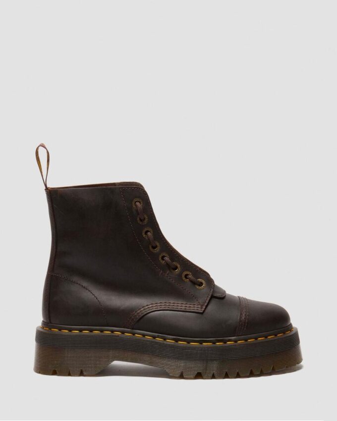 Sinclair Crazy Horse Leather Platform Boots
