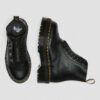 SINCLAIR Milled Nappa Leather Platform Boots