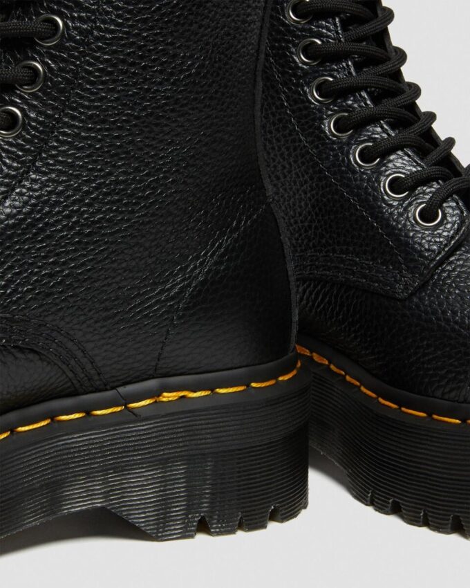 SINCLAIR Milled Nappa Leather Platform Boots