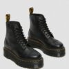 SINCLAIR Milled Nappa Leather Platform Boots