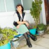 SINCLAIR Milled Nappa Leather Platform Boots