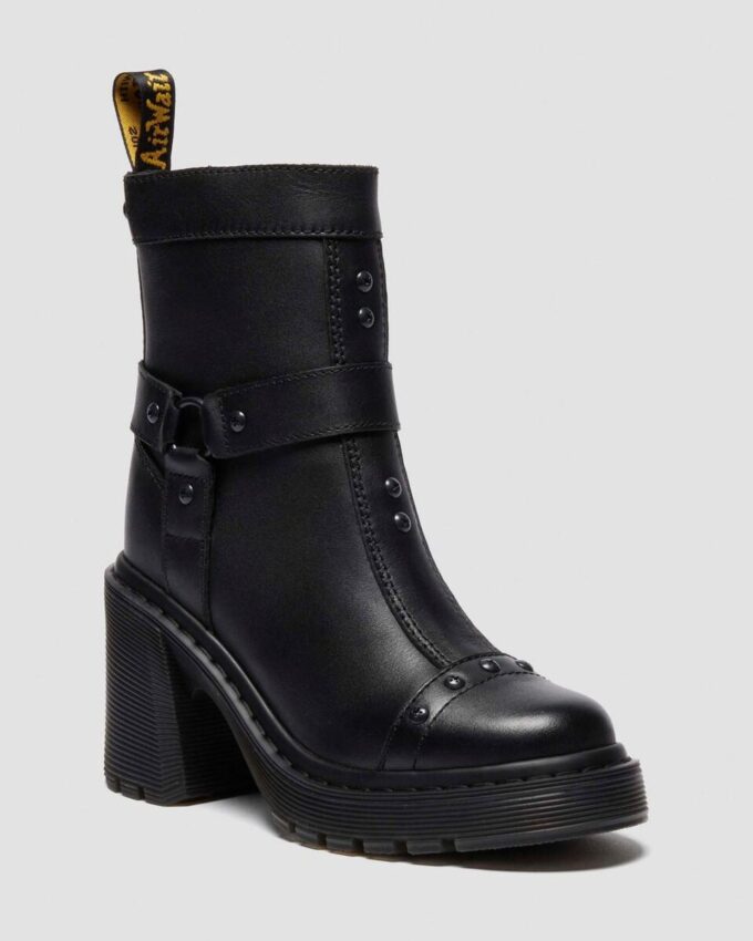 SPENCE HARNESS SENDAL LEATHER HEELED CHELSEA BOOTS