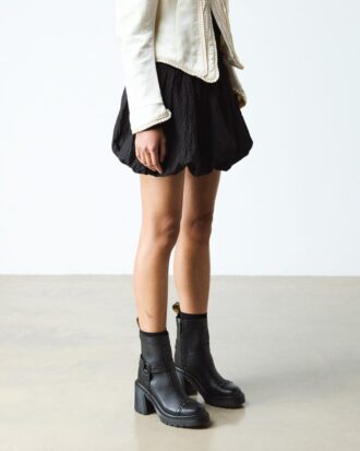 SPENCE HARNESS SENDAL LEATHER HEELED CHELSEA BOOTS