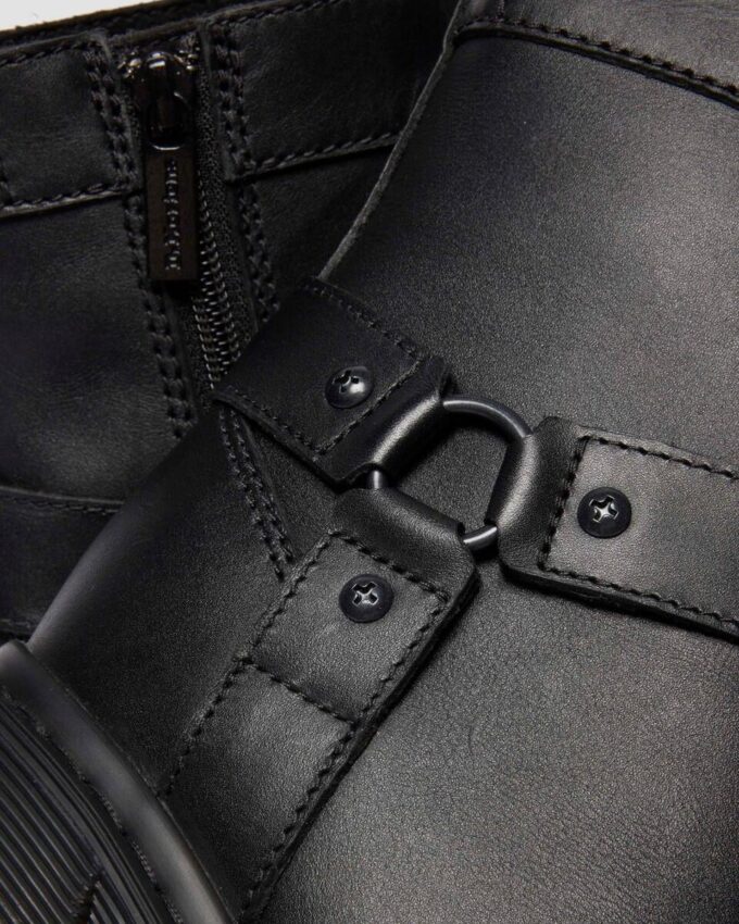 SPENCE HARNESS SENDAL LEATHER HEELED CHELSEA BOOTS