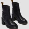 SPENCE HARNESS SENDAL LEATHER HEELED CHELSEA BOOTS