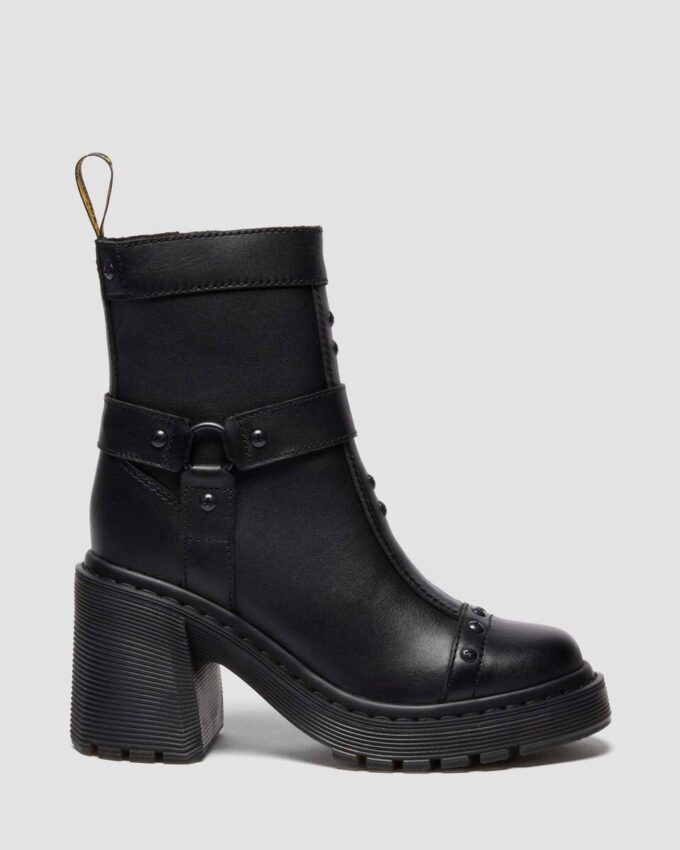 SPENCE HARNESS SENDAL LEATHER HEELED CHELSEA BOOTS