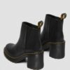 SPENCE Leather Flared Heel Chelsea Boots