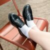 Temara Polished Smooth Leather Loafers