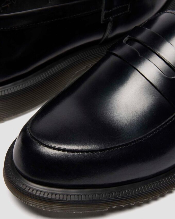 Temara Polished Smooth Leather Loafers