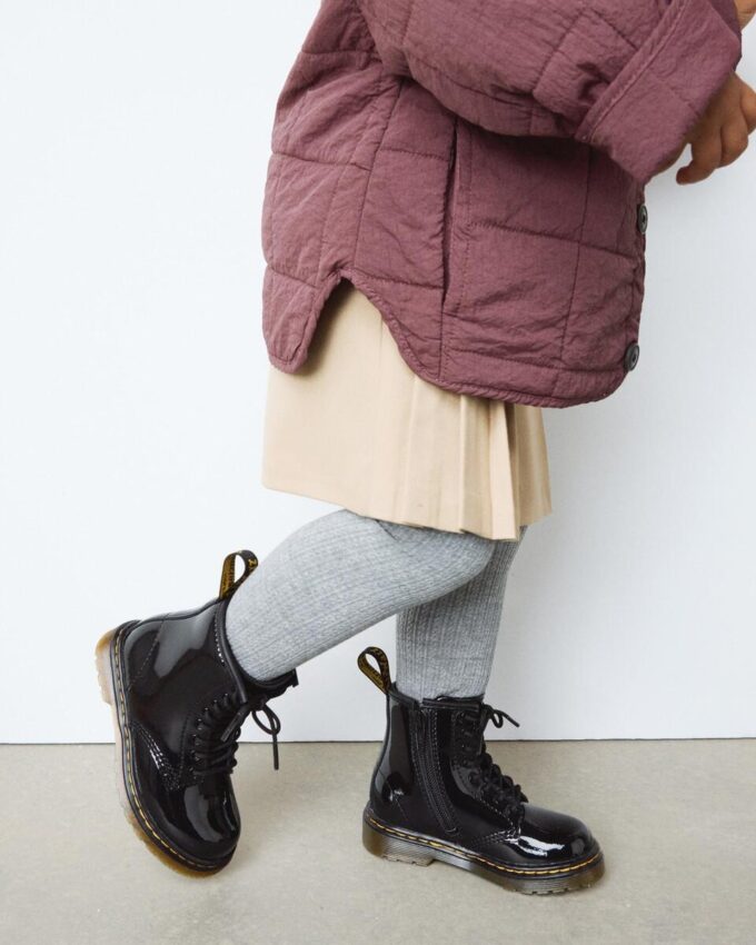 Toddler 1460 Patent Leather Lace Up Boots