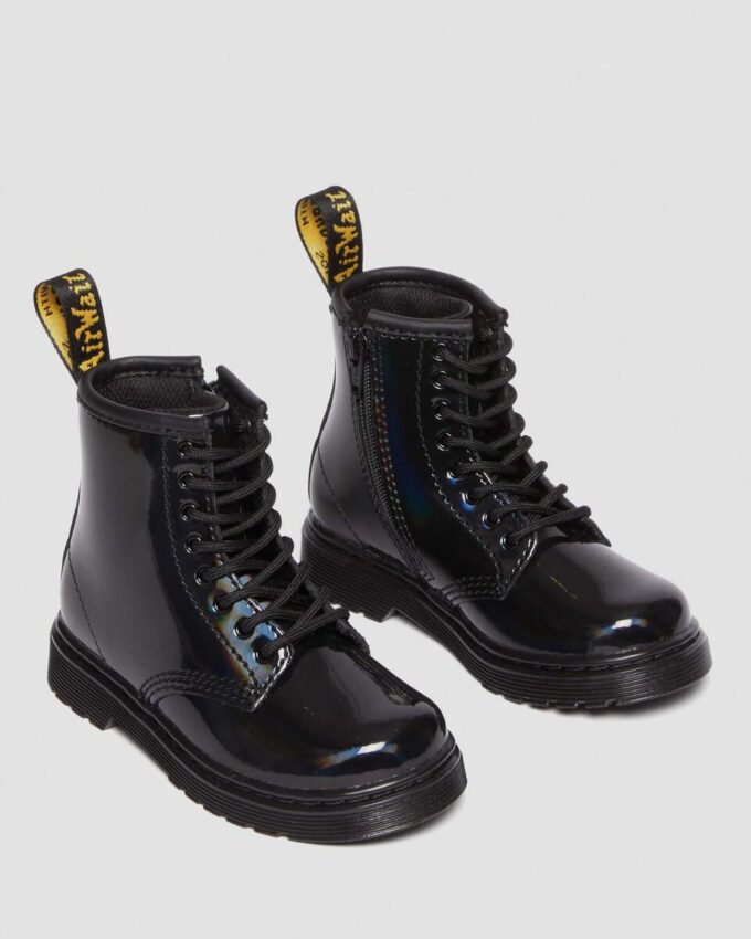 TODDLER 1460 RAINBOW Patent Leather Lace Up Boots