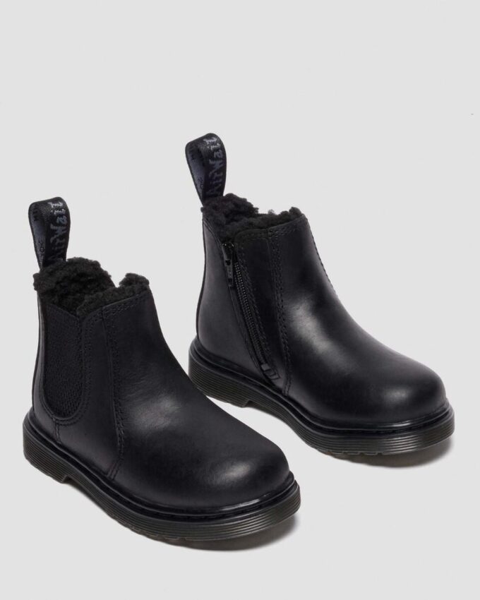Toddler 2976 Faux Fur Lined Chelsea Boots